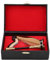 Miniatur Harfe Delicated Holz Mini Instrument Ornament mit schönen Fall, und Dekoration für Musikliebhaber