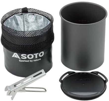 SOTO Thermolite Grau - Stabiler robuster Aluminium Topf, 750ml, Größe 750 ml - Farbe Grey