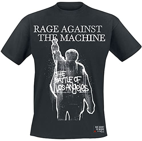Rage Against The Machine Album Cover Männer T-Shirt schwarz XL 100% Baumwolle Band-Merch, Bands