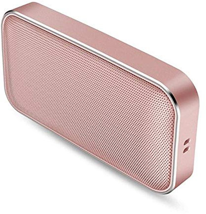 Enceinte Bluetooth Enceinte Bluetooth Portable Mini Enceinte Bluetooth Portablehaut-Parleur Bluetooth De Poche sans Fil Portable Mini Haut-Parleur De Musique en Métal-Or Rose