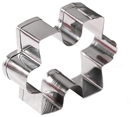 PiniceCore Stainless Steel Cookie Cutter Fondant Tools Cake Decorating Jigsaw Puzzle Shape Cake Mold Sugarcraft Cutter Cake Baking Tool