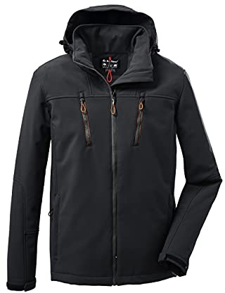 Killtec Herren Kow 163 Mn Sftshll Jckt Softshelljacke/Outdoorjacke mit abzippbarer Kapuze