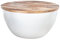 Riess Ambiente Handgefertigter Couchtisch Industrial Storage 60cm Mangoholz Bohlen weiß Wohnzimmertisch Tisch