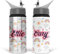 Print Maniacs Personalised Water Bottle Be A Rainbow School Sport Drink 600ml Leakproof Spill Proof Aluminium Hot Cold Flip up Kid Boys Girls Biking Gift (Add Name)