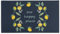 Dekorative Fußmatte Welcome, bunt, Frühling/Sommer, niedliches Blumenmuster, für drinnen und draußen, rutschfeste Fußmatte für Zuhause, Eingangsbereich, 76.2x43.2 cm, Zitrone