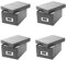 4x Goldbuch Fotobox Bella Vista bis 2800 Fotos 10x15 Foto Aufbewahrungsbox (anthrazit)