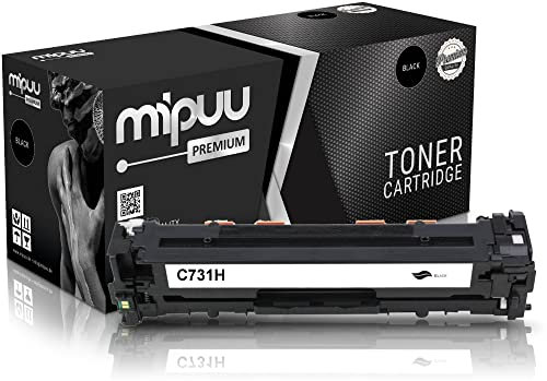 Mipuu Toner kompatibel mit Canon 731 Schwarz Black für Canon I-Sensys LBP7100 LBP7110 MF623 MF628 MF8230 MF8280 LBP7100 LBP7110 LBP8230 LBP8280 CW