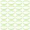 Lot de 100 bracelets phosphorescents en silicone vert pour enfants et adultes, parfaits pour les événements nocturnes, les fêtes et le sport