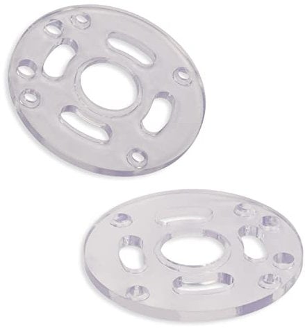 DNP613 Router Sub Base Compatible With D-EWALT 20V Compact Routers Round Subbase, Adopts a Transparent Design Ensure Maximum Visibility in Operation - for D-EWALT 611 Router Models (Round) 2 Pack