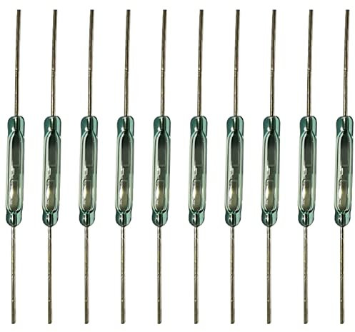 Magnetico Reed Interruttore,Magnetico Reed Interruttore normalmente aperto interruttore di induzione,Plastica Reed Interruttore,Normalmente Aperto Interruttore di Induzione,10PCS 2 * 14mm