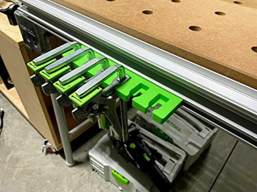 ToolCurve Quick Clamp Rack - Compatible with Festool MFT/3 Table Green