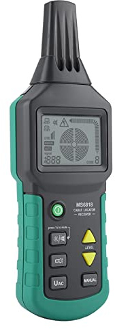 MS6818 12V-400V Wire Cable Locator Metal Pipe Detector Tester Line Activity Monitor-Professional Grade Detector for Finding Wires, Pipes and More