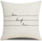 1 Kopfkissenbezug 40x40cm, Kissenhülle Schwarz-Weiss Love Laugh Live Leinen Kissenbezug Sitzkissen Dekokissen Couchkissen Dekoration