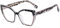 kachawoo Cat Eye Brillen Rahmen Anti Blaulicht Optische Brillen Frauen Polygon TR90 Brillen (leopard with clear)