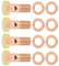 MACHSWON Auto 4 Sets M8 x 1,0 mm metrisches Gewinde Banjo Schrauben Montage Bremse Adapter mit M8 Unterlegscheiben