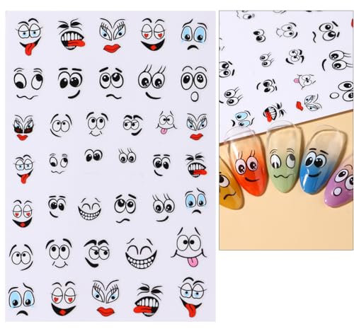 10 lustige Augen Mund Aufkleber 380 stück Karikatur Aufkleber Etiketten Witzige Sticker Aufkleber Mund für Kunst Handwerk DIY Sammelalbum Kühlschrank
