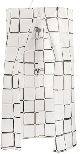 AAVEDA Cortinas de Ducha Cortina de baño Redonda Cortina de baño sin perforación Cortina de baño Impermeable Vestuario Simple Tienda de campaña de Ducha (Size : R80CM)