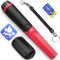 Hazlewolke Pinpointer Metal Detector Portatile, IP68 Rilevatore di Metalli Impermeabile, Profondità 4,5, Rilevamento a 360°, Accessori Pin Pointer per Adulti e Bambini - rosso