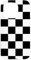 Hülle für iPhone 15 Pro Stylish Checkerboard Black and White