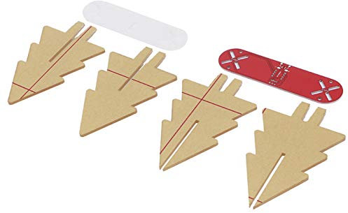 Kit LED de árbol de Navidad 3D, circuito electrónico DIY para decoración de fiestas en casa, efectos degradados a todo color