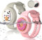 BIQIRE Niedliches AirTag-Armband für Kinder, Cartoon-Donut-Design, Anti-Verlust-Silikon-Airtag-Zubehör, Wasserresistent, Täglicher Gebrauch, Geschenk