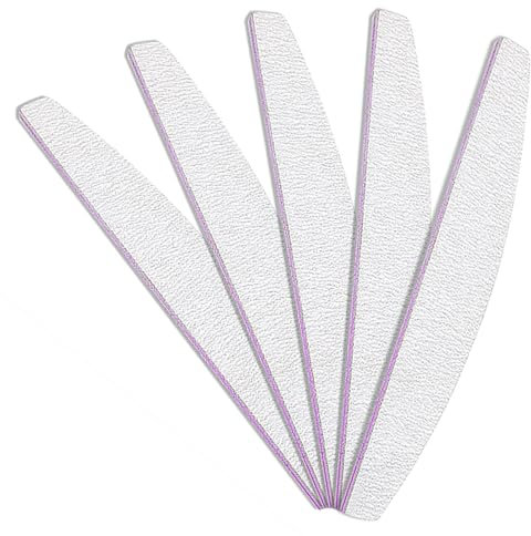 3 Lima de uñas profesional,para la combinación de gel de uñas para salón de manicura y ，grit Bloque de pulido Doble cara papel de lija esmerilado Pulido Manicura - 5 Piezas (100/180)