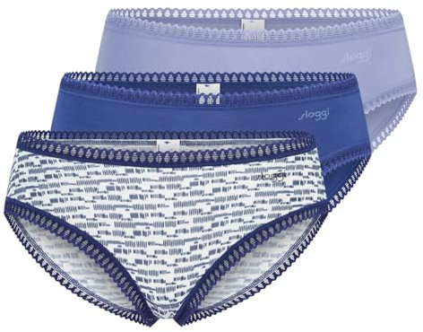Sloggi Womens Go Crush Hipster C3p, Multiple Colours 3, L UK