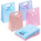Aruicheng Geschenktüten Klein Papiertüten 12 Stück Geschenktüte Bunte Geschenktasche Kraftpapier Tüten Mitgebsel Tüten Gift Bags für Geburtstag Hochzeit Party Weihnachten 16x12x6 CM