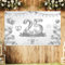 LOHAME Pancarta de bodas de plata, 170 x 120 cm, 25 aniversario de boda, decoración de 25 aniversario, banner de boda, banner de boda, banner de 25 aniversario, banner de fiesta, plata, decoración