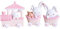 Rockreyoa Mini Harzhase Zug Figur Tortendeko Cake Topper Dekofigur Kuchen Dekoration Neujahr Ornament Spielzeuge Statue für Valentinstag Hochzeit Geburtstag Ostern Party Tischdeko