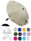 Sonnenschutz universal [Sonnenschirm für Kinderwagen] Buggy UV Schutz 50+ mit Universalhalterung biegsamer Schirm für Rund- und Ovalrohre verstellbar (beige)