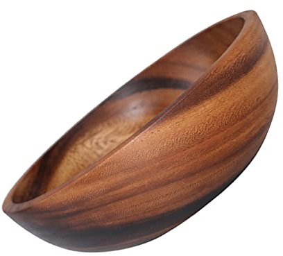 Amosfun Holz Salatschüssel Einfache Schüssel Für Snacks Salat Lebensmittel Servieren Abendessen Partys Und Zusammenkünften