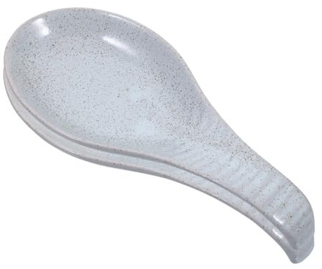 SOLUSTRE Repose-cuillère en Céramique Rétro 2 Pièces Support De Cuillère Bleu Sésame pour Plan De Travail Accessoire Cuisine Pratique pour Ustensiles De Service Et Thé