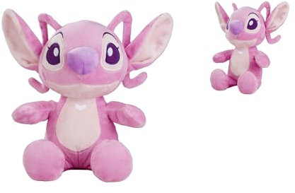Simba - Plush Original Disney Angel, 6315870141X06, +0 Meses, tamaño 30 cm, Peluche Suave, Lilo & Stitch, Licencia Oficial Disney