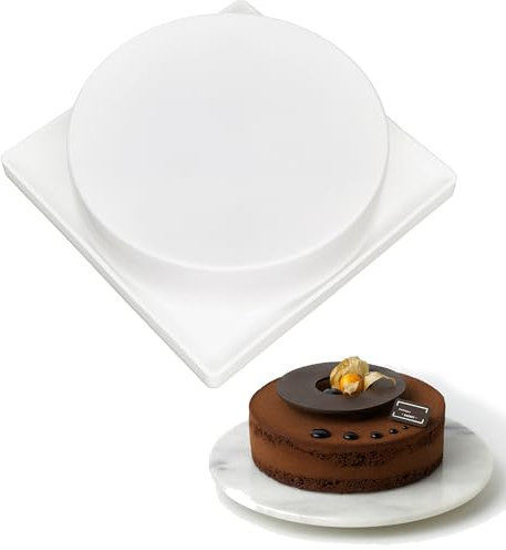 SEABABOO Moule Gateau Silicone Rond 18 X 18 CM Moule A Gateau Rond Silicone Antiadhésif Moule De Cuisson En Silicone Runde pour Gâteau Muffin Gâteau À La Crème Chocolat