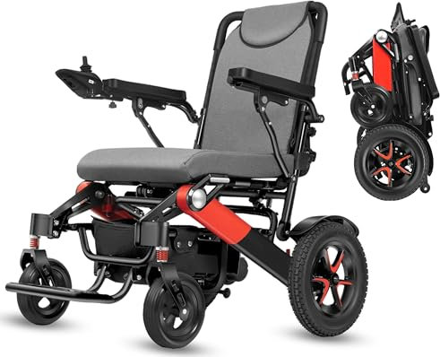 ByteTecpeak D01 Electric Wheelchair – Lightweight 14.1kg, Compact & Foldable, Aluminium Alloy Frame, Airline-Approved, 500W Motor with 12Ah Battery – Ideal for Travel and Everyday Use