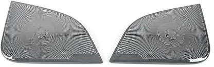 Rufutle Cubierta del Altavoz Estéreo de Coche para Tesla Model Y 2020-2023, Cubierta de Altavoz de Audio de Puerta de automóvil Marco de moldura de Altavoz de Pilar A, Pegatina