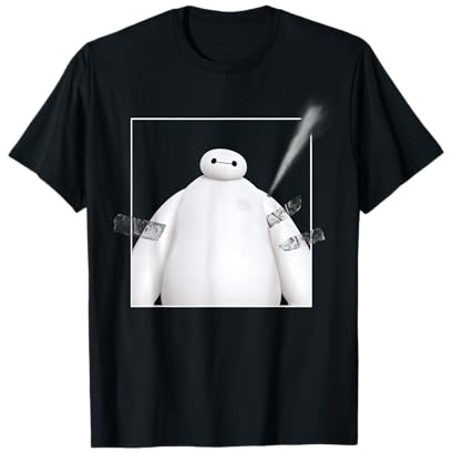 Disney Big Hero 6 Baymax Löcher mit Klebeband T-Shirt