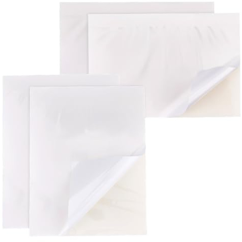 SUPERFINDINGS 100 Blätter 2 Größen Klare Klebezettel 18,2x12,5cm/29,7x21cm Transparente Notizzettel Wasserdichte Selbstklebende Durchsichtige A4 Haftnotizen Für Lesen Schreiben Notizbuch Markierungen