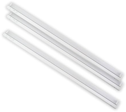 LUXULA 3 Stück LED Unterbauleuchte schwenkbar 115cm, Weiß, 16W 1600lm | Schrankbeleuchtung mit Schalter, 3CCT dimmbar 2700K 4000K 6000K, IP20, Unterbau Lichtleiste, Küchenlampe, verknüpfbar