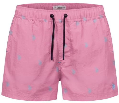 U.S. POLO ASSN. Herren Bade Short (S-3XL) Schwimmshort Kurze Hose mit 2 Taschen P026
