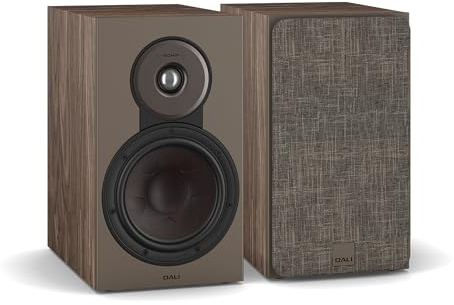 DALI SONIK 3 Premium Passive Hi-Fi Bookshelf Speakers, 2-Way Design with 7″ Woofer & 1.1″ Soft Dome Tweeter, Walnut (Pair)