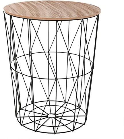 Atmosphera - Table d'appoint Kumi Noire D47 cm