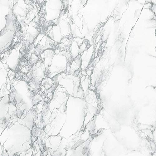 d-c-fix 346-8306-2PK Decorative Self-Adhesive Film, Grey Marble, 26 x 78 Roll, 2-Pack