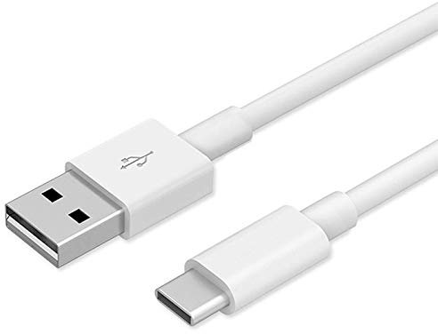1M White USB C Cable Type C Fast Charger Charging Data Transfer Compatible For Huawei P Smart Z, Samsung Galaxy A20e, A50, A70, Google Pixel 2 3 3a 5 5 6a 7a(1M, White)