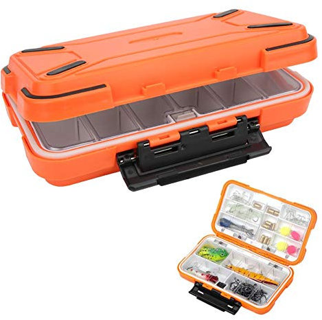 Fishing Tackle Box, Waterproof Fishing Tackle Accessory Organizer Bait Lure Hooks Storage Case Organizer Container