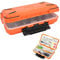 Fishing Tackle Box, Waterproof Fishing Tackle Accessory Organizer Bait Lure Hooks Storage Case Organizer Container(Orange)