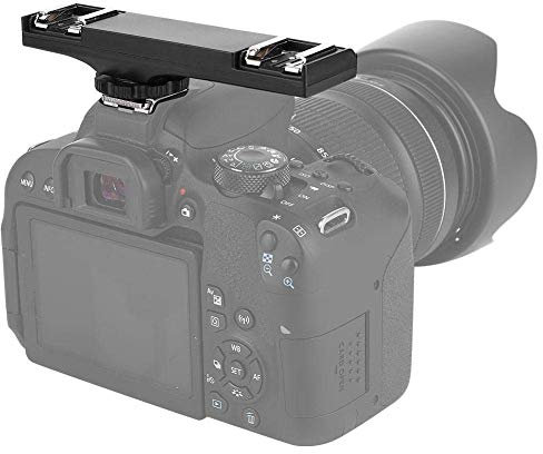 Kamera Dual Hot Shoe Splitter, 3 kg Haltekraft Camcorder Doppelhalter Flash Light Trigger Halterung für Nikon, für Pentax, für Olympus, für SLR-Kamera(für )