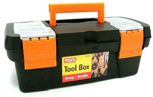Portable Mini Toolbox Hand Held Carry Storage Lockable Small Tool Box 10x 5x5”