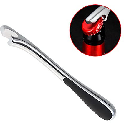 Andiker Bottle Opener Beer Opener Durable Metal Beer Bottle Opener with Non-Slip Rubber Handle, Very Suitable for Families, Restaurants, Parties and as a Gift